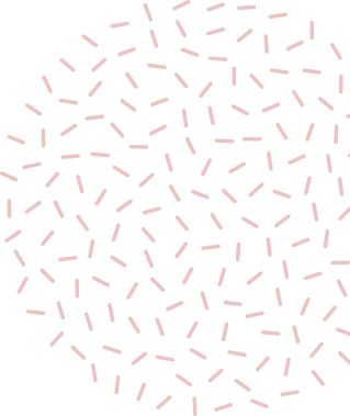 ピンク色の点線の円