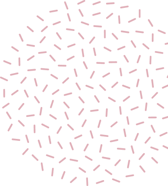 ピンク色の点線の円