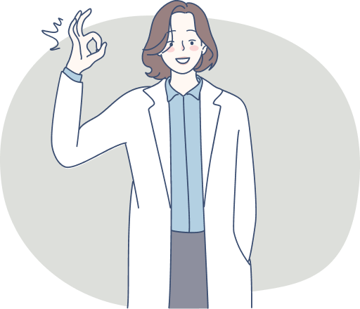 グットポーズをしている女性