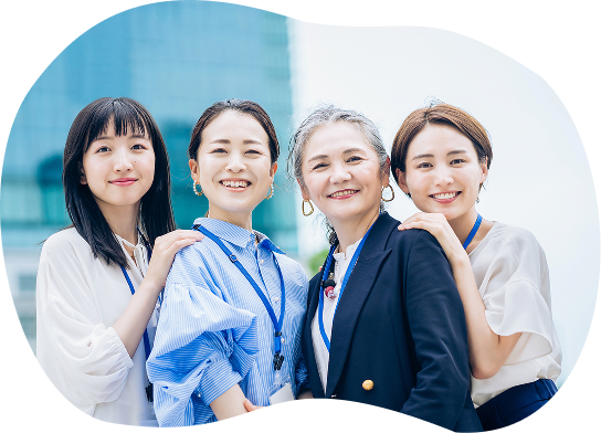 女性４人の写真